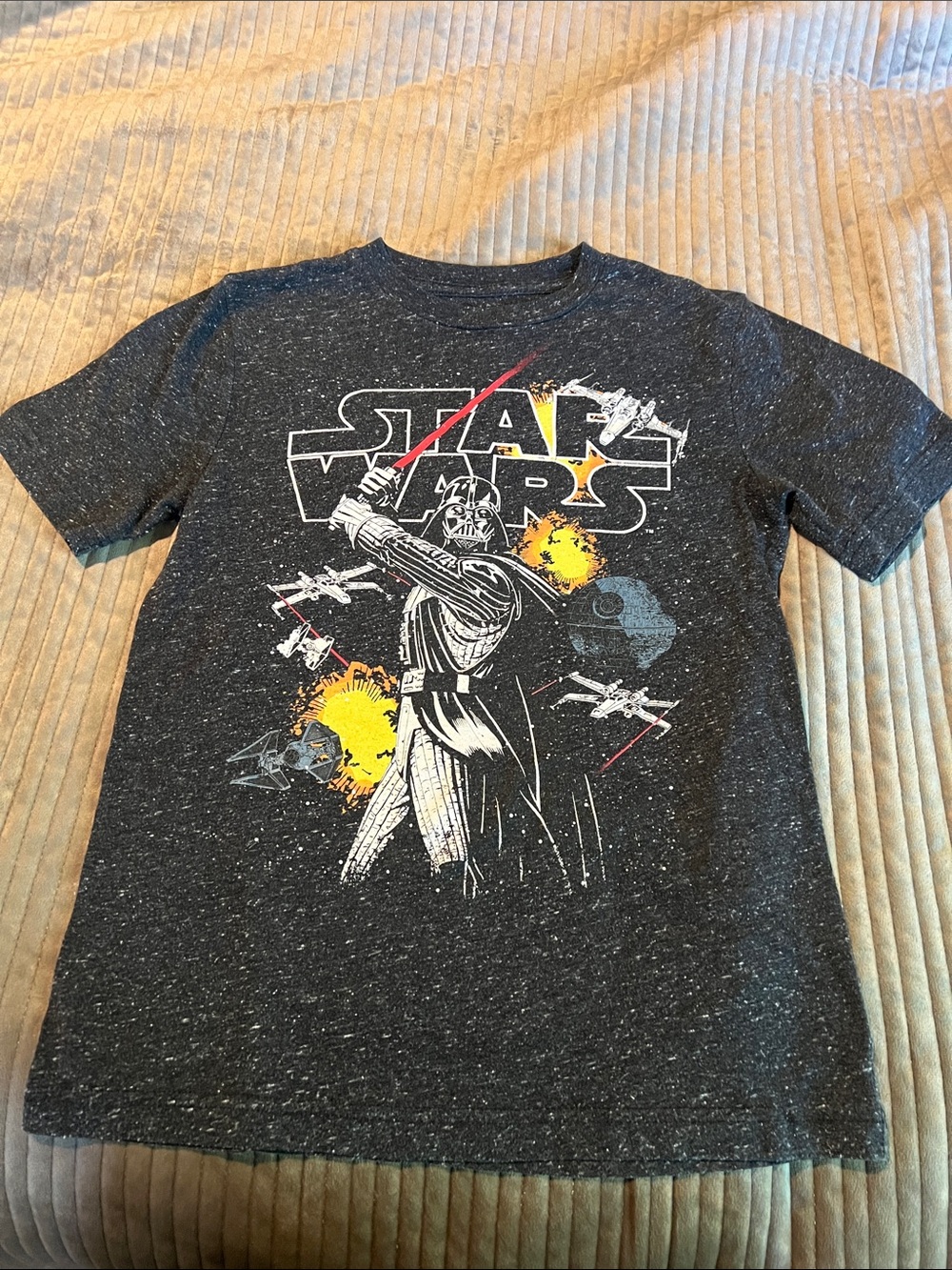 Star Wars Kids Black Speckled Graphic Tee